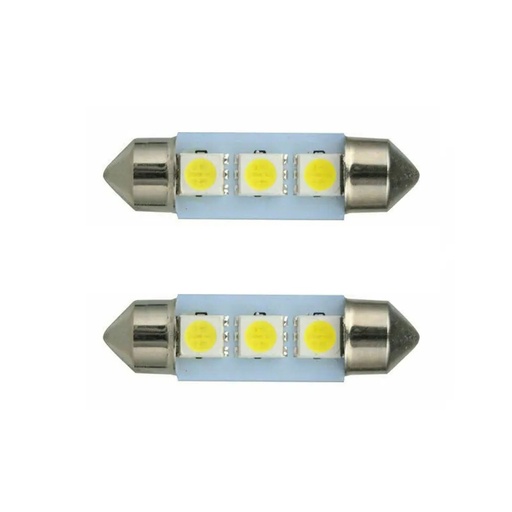 LED-lampe C5W, 12V (36 mm, 2 stk)