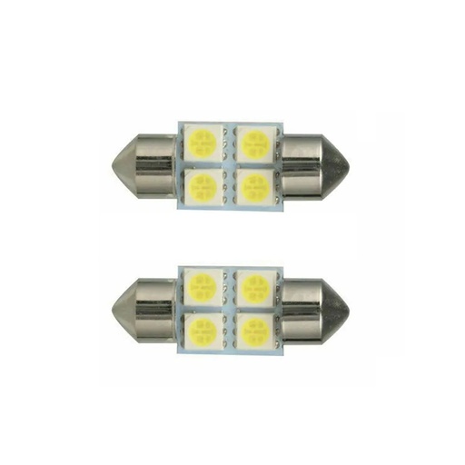 LED-lampe C5W, 12V (31 mm, 2 stk)