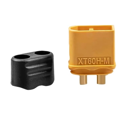 XT60H High-Current Connector with Sheath – Gold-Plated Bullet Plug – Male