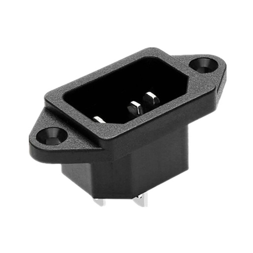 IEC C14 Panelmonteret Strømstik – 3-polet, DB-14-1F-HW, 10A 250V