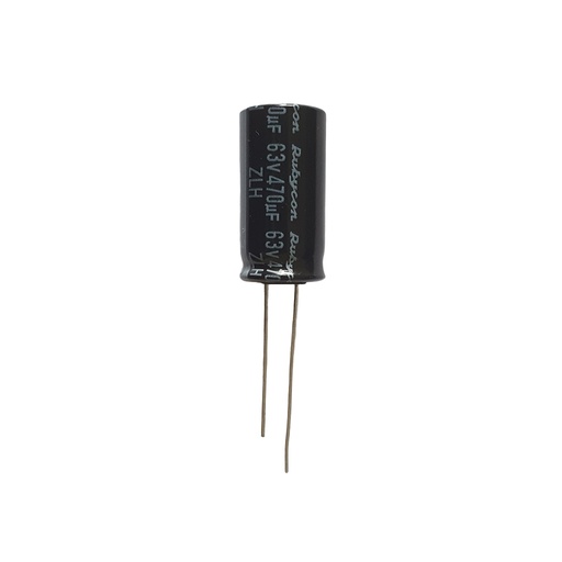 Rubycon ZLH 63V470µF Radiaalinen 12,5x25mm Matala ESR
